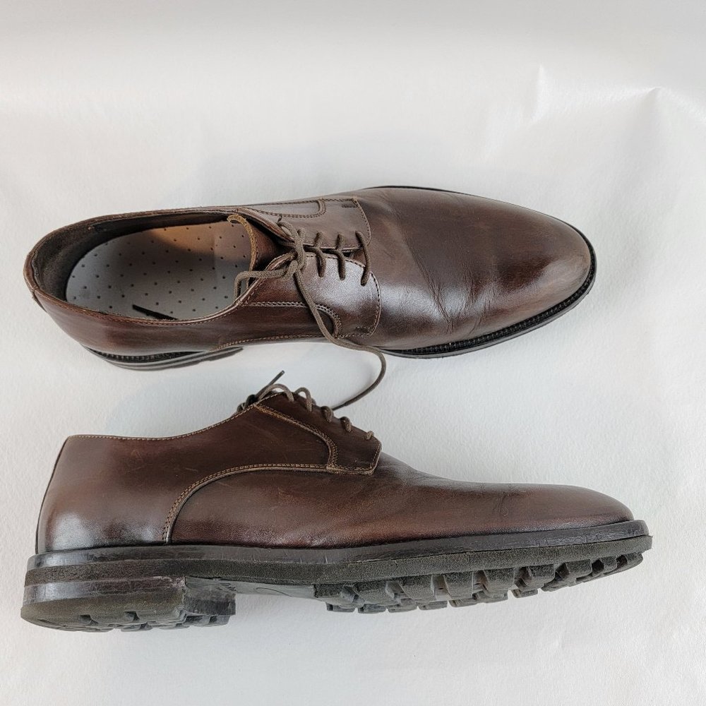 To Boot New York Adam Derrick Shoes Men's 11 Brown Leather Dress Derby Lace Up